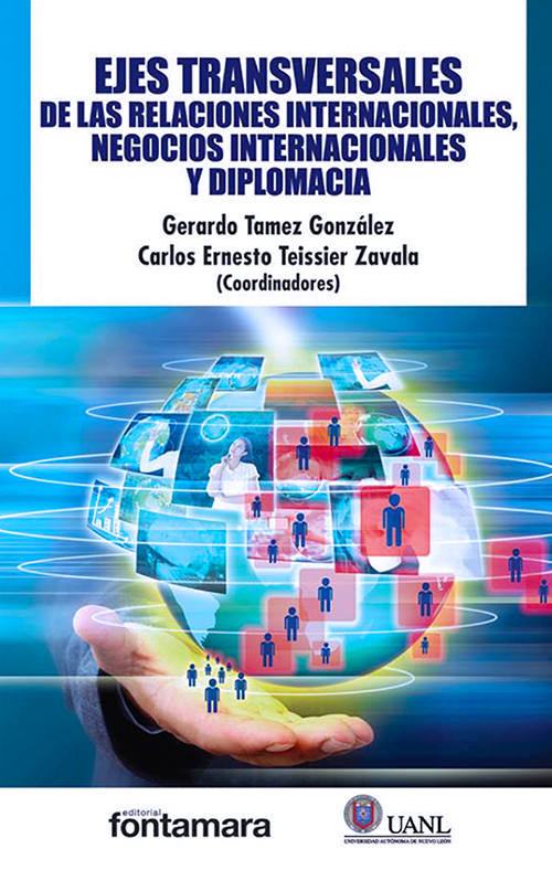 Book Cover: Ejes Transversales de la Relaciones Internacionales, Negocios Internacionales y Diplomacia