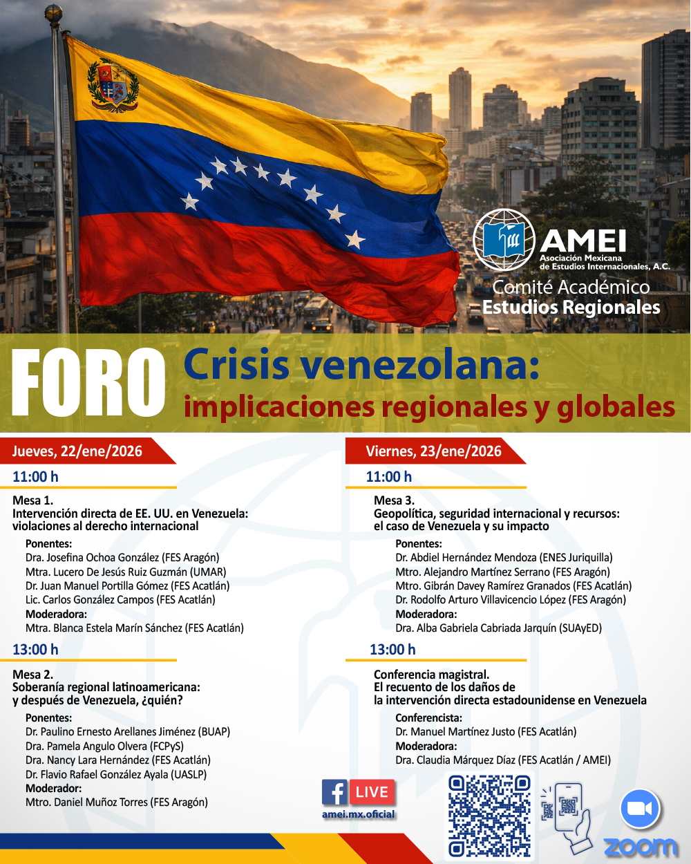 Foro: Crisis venezolana e implicaciones regionales y globales